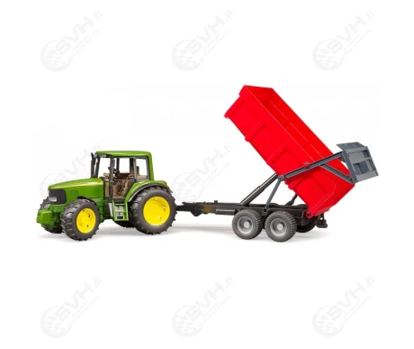 Bruder John Deere 6920 traktori punaisella kippiperakarrylla 020571 kuva