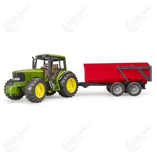 Bruder John Deere 6920 traktori punaisella kippiperakarrylla 2058 kuva