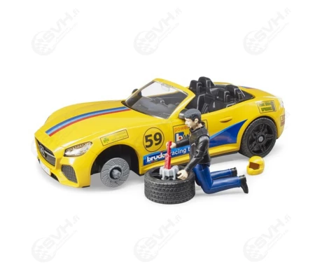 Bruder 02504 Dodge Ram lava auto traileri avoauto ja hahmo kuva