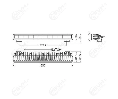 OSLEDDL106 SP LED lisavalopaneeli SX300 SP 29W 2600lm 12 24V 4 kuva