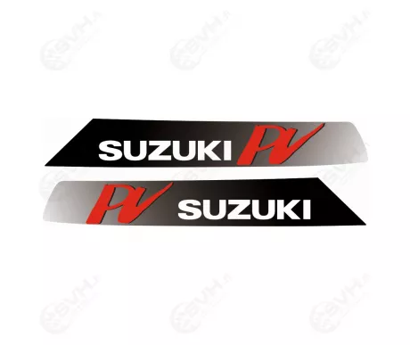 Suzuki pv musta harmaa tarra laminoitu v2 kuva