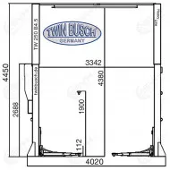 Twinbusch TW250B4.5 kaksipilarinostin 4