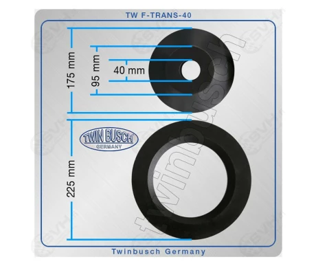 TWF TRANS 40 twin busch tasapainotuskoneen adapteri kuva