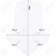 323 D1171ST Givi tuulisuoja kirkas Honda CB 500X 19 0