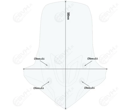 323 D1171ST Givi tuulisuoja kirkas Honda CB 500X 19 0 kuva