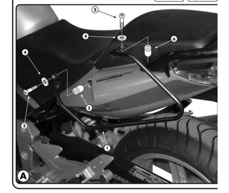 Givi Sivutelineet pehmeille laukuille CBF5001000 kuva
