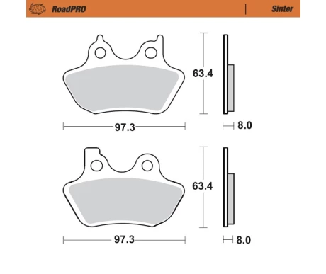 Moto-Master Brake pad RoadPRO Sinter rea kuva