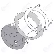 322 BF05 Givi Tanklock kiinnike BF05 Yamaha Caviga MV Benelli 1