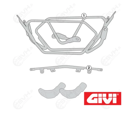 322 TE7405 Givi TE7405 Sivutelineet Easylock pehmeille sivulaukuille Ducati Diavel 11 16 0 kuva