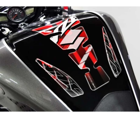 Puig Tank Pad Wings Yzf C/Red-Black kuva