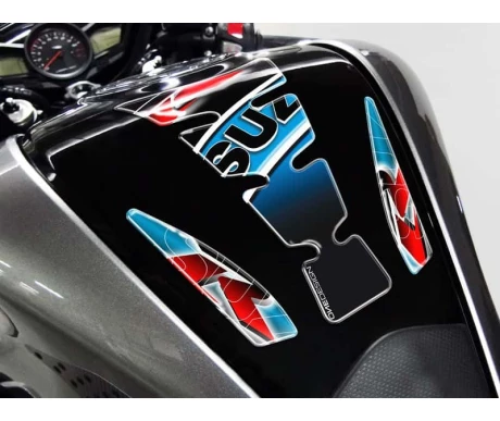 Puig Tank Pad Mod.Wings Suzuki C/Blue-Bl kuva