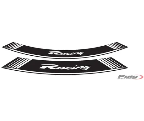 Puig Kit 8 Rim Strips Racing C/White kuva