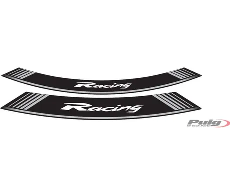 Puig Kit 8 Rim Strips Racing C/Silver kuva