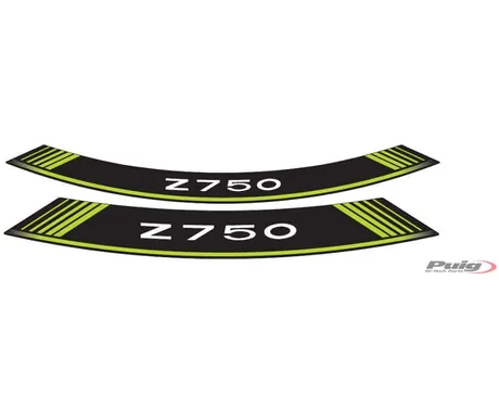 Puig Kit 8 Rim Strips Z750 C/Green kuva