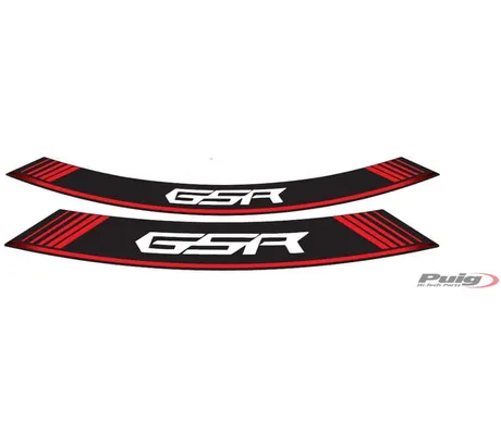 Puig Kit 8 Rim Strips Gsr C/Red kuva