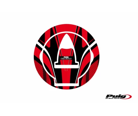 Puig Fuel Cap Cover Radical Ducati C/Red kuva