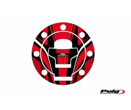 Puig Fuel Cap Cover Radical Suzuki C/Red kuva