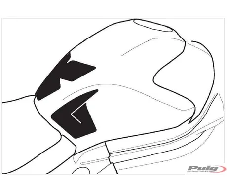 Puig Tank Pad + Side Part Kawasaki Er-6N kuva