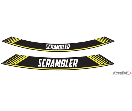 Puig Kit 8 Rim Strips Scrambler C/Yellow kuva
