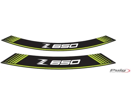 Puig Kit 8 Rim Strips Z650 C/Green kuva