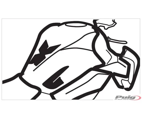 Puig Tank Pad + Side Part Kawasaki Z900  kuva