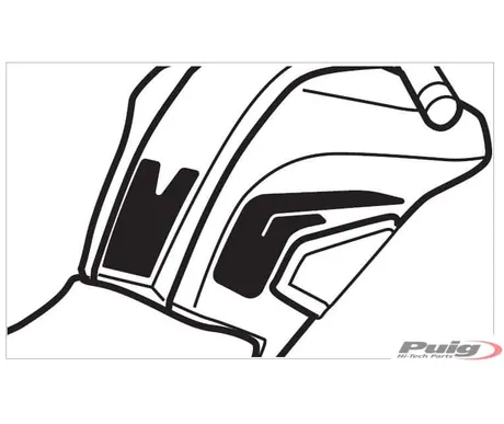 Puig Tank Pad + Side Part Mt-07 Tracer 1 kuva