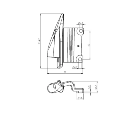 Puig Left Adapter Back Mirror Hi-Tech I, kuva