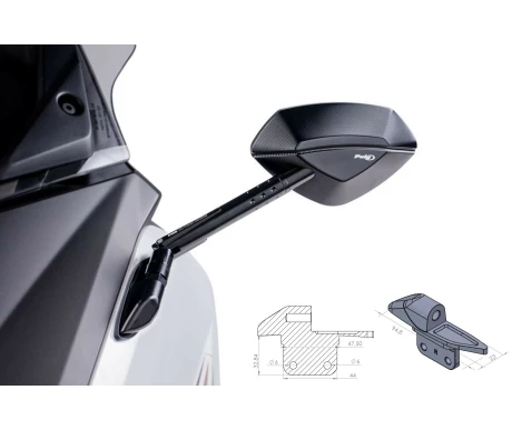 Puig Adapter Left Side For Fairing Tmax  kuva