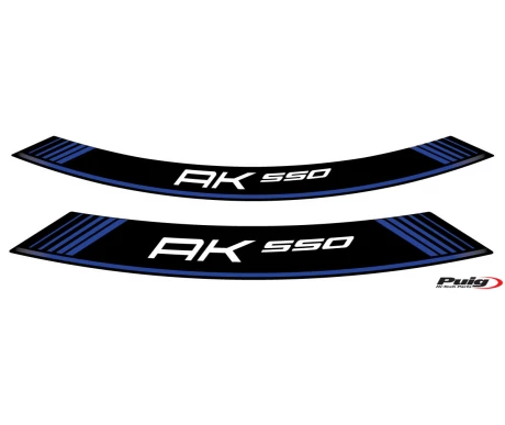 Puig Kit 8 Rim Strips Kymco Ak550 C/Blue kuva