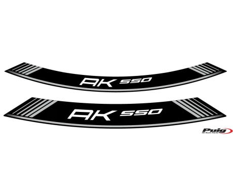 Puig Kit 8 Rim Strips Kymco Ak550 C/Silv kuva