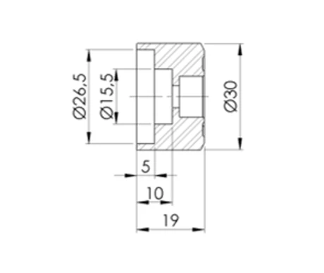 Puig Adapter Rear Mirror Hi-Tech Iv/Mp/T kuva
