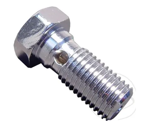 Banjobult Enkel M10 x 1,25. Krom. kuva