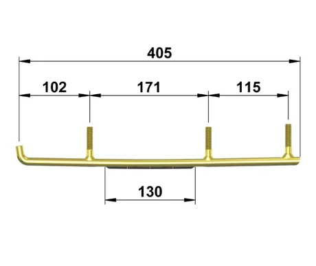 Totaltek moottorikelkan ohjainraudat CA-03N C&A Pro/AC kuva