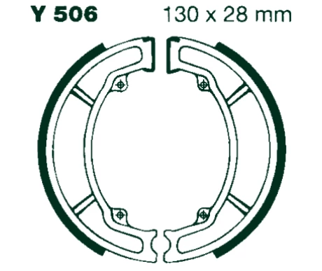 AIR Bromsbackar Y 506 130x28mm parvis kuva