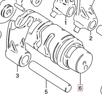 Suzuki PV 50 Vaihderumpu 5. vaihde image