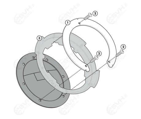 322 BF03 Givi Tanklock kiinnike BF03 Honda kuva