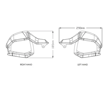 Puig Hand Guards Honda Crf1000L Africa T kuva