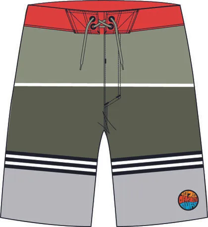 Oakley STRIPED 1975 BOARDSHORT 21 DARK BRUSH GREY COLOR BLOCK 30 image