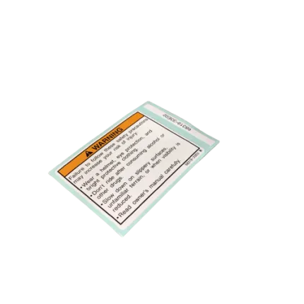 Suzuki PV 50 Yleinen varoitusetiketti image