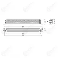 OSLEDDL118 LED Lisavalopaneeli VX500 CB ref 175 55W 4100lm 3