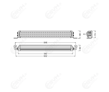 OSLEDDL118 LED Lisavalopaneeli VX500 CB ref 175 55W 4100lm 3 kuva
