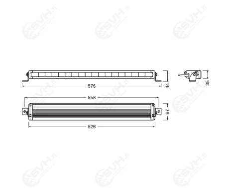 OSLEDDL116 SP LED Lisavalopaneeli VX500 SP ref 50 63W 2800lm 3 kuva