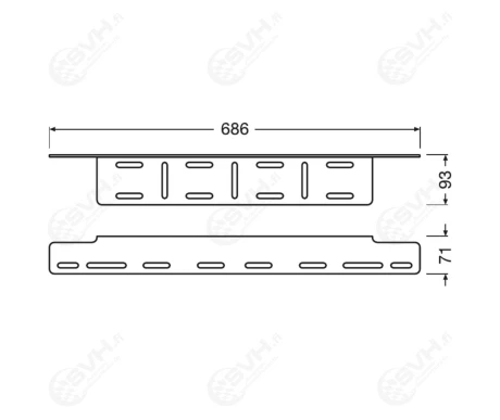 OSLEDDLACC103 lisavalorauta lisavalokiinnike rekisterikilven taakse 1 kuva