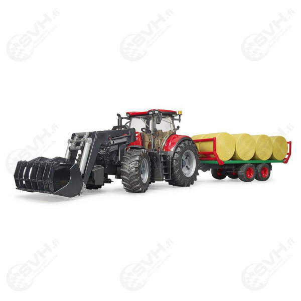 Bruder 03198 traktori case ih optum 300cvx ja paalikarry kuva