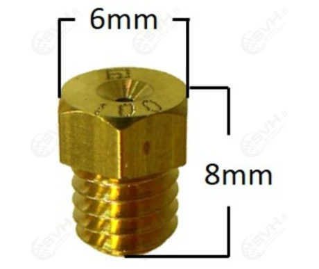 Tec-X Pääsuutin, # 95 , Kuuskantti pieni, Yhteensopiva: Mikuni kuva