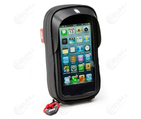 321 S955 Givi S955 alypuhelintasku Iphone 5 5S ohjaustanko kiinnityksella kuva