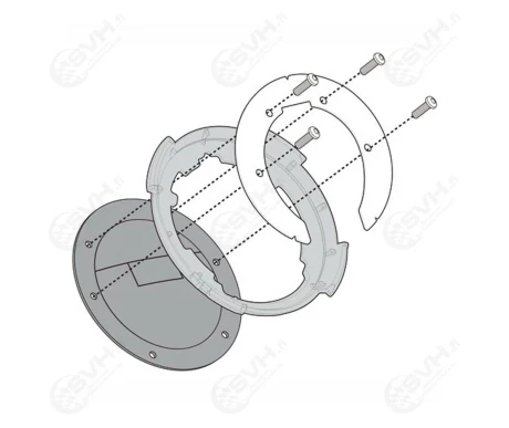 322 BF10 Givi Tanklock kiinnike BF10 Suzuki DL 650 1000 V Strom 1 kuva