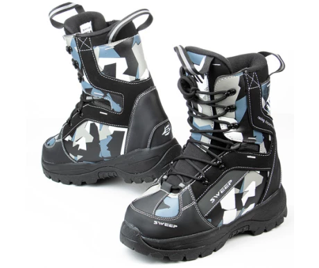 Sweep Yeti kelkkasaapas musta/camo kuva