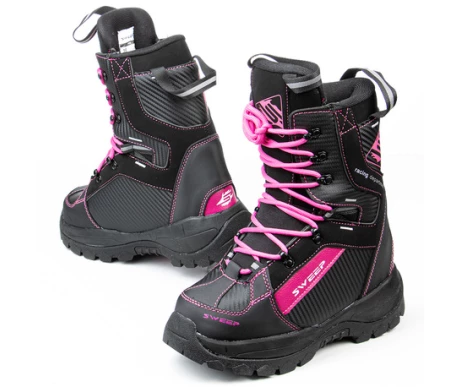 Sweep Yeti naisten kelkkasaapas musta/pinkki kuva