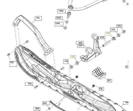 Olkatapin pusla Ski doo Lynx 505072690 kuva